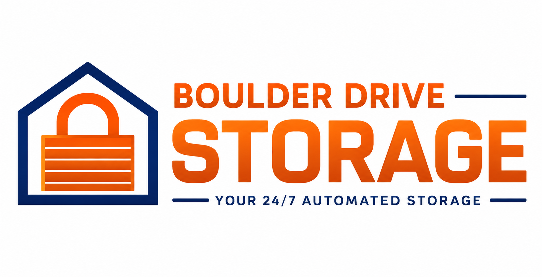 Boulder Storage White Backdrop Logo